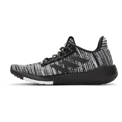 Shop Adidas X Missoni Black And White Pulseboost Hd Sneakers