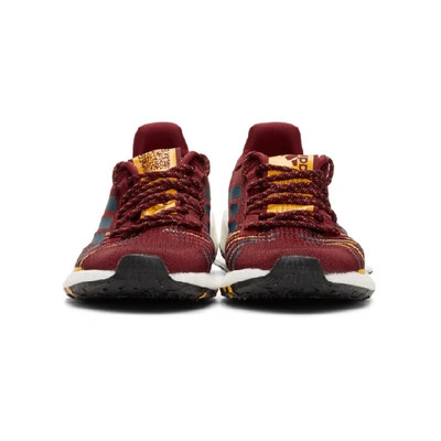 Shop Adidas X Missoni Burgundy Pulseboost Hd Sneakers