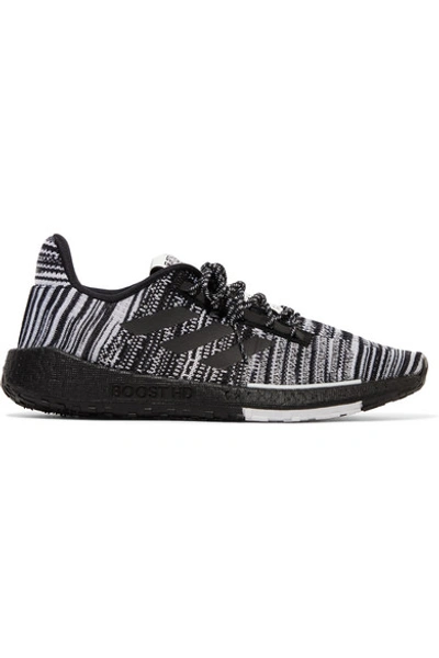 Shop Adidas Originals Missoni Pulseboost Crochet-knit Sneakers In Black