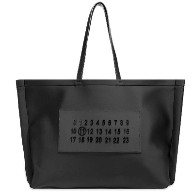 Shop Maison Margiela 11 Xl Logo Tote Bag In Black