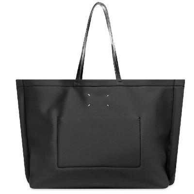 Shop Maison Margiela 11 Xl Logo Tote Bag In Black