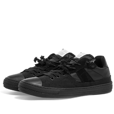 Shop Maison Margiela 22 2-in-1 Low Sneaker In Black