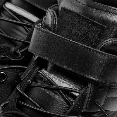 Shop Maison Margiela 22 2-in-1 High Sneaker In Black