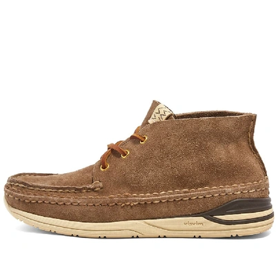 Shop Visvim Voyageur Moc-folk In Brown