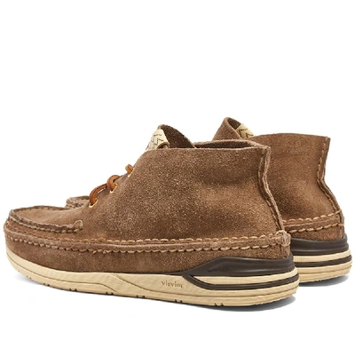 Shop Visvim Voyageur Moc-folk In Brown