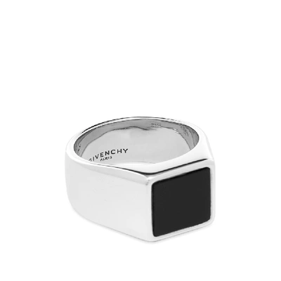 Shop Givenchy Small Signet Ring In Silver