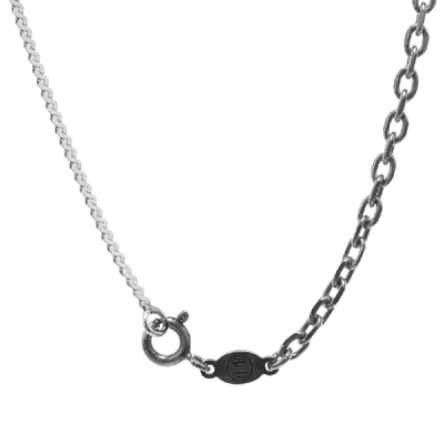 Shop Maison Margiela 11 Signet Ring Necklace In Silver
