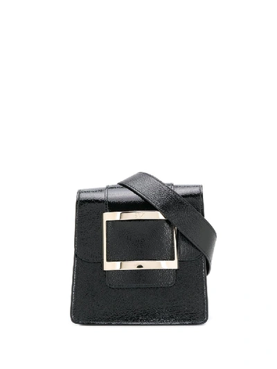 Shop Roger Vivier Belty Leather Beltbag In Black