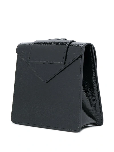 Shop Roger Vivier Belty Leather Beltbag In Black