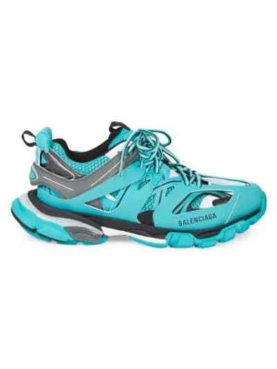 Shop Balenciaga Track Sneakers In Turquoise