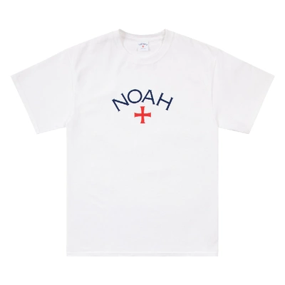 Pre-owned Noah  Core Logo Tee White