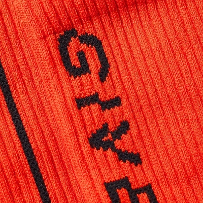 Shop Givenchy Classic Logo Sock In Red