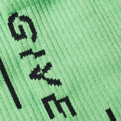 Shop Givenchy Classic Logo Sock In Green