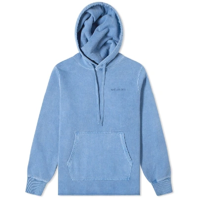 Shop Aimé Leon Dore Distressed Popover Hoody In Blue