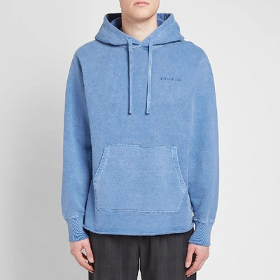 Shop Aimé Leon Dore Distressed Popover Hoody In Blue