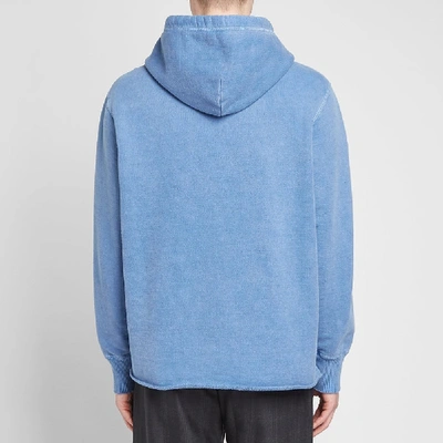 Shop Aimé Leon Dore Distressed Popover Hoody In Blue