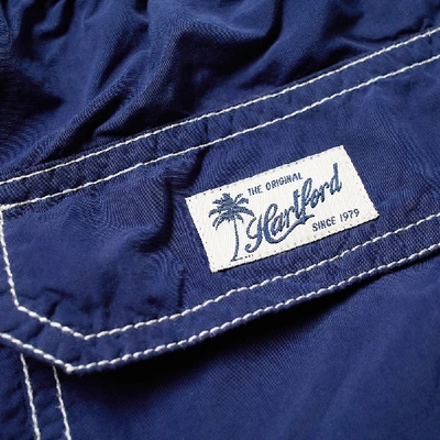 Shop Hartford Garment Dyed Swim Short In Blue
