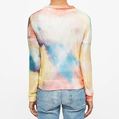 Shop Saint Laurent Water Coloured Mohair Knit In Multi