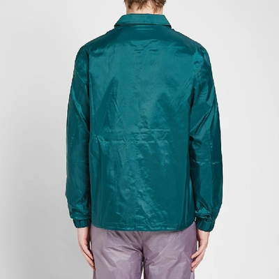 Shop Aimé Leon Dore Logo Coach Jacket In Green