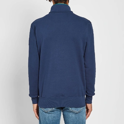 Shop Aimé Leon Dore 20oz Half Button Terry Sweat In Blue