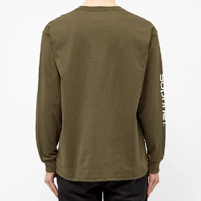 Shop Carhartt Wip X Soph.20 Long Sleeve Pocket Tee In Green