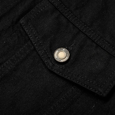 Shop Saint Laurent Denim Jacket In Black