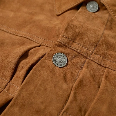 Shop Visvim 101 Italian Suede Jacket In Brown