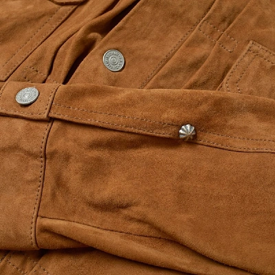 Shop Visvim 101 Italian Suede Jacket In Brown