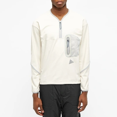 Shop And Wander Light Fleece Pullover In White