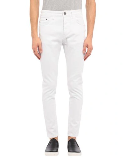 Shop Low Brand Man Pants White Size 36 Cotton, Elastane