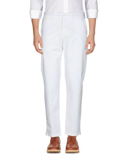 Shop Tru Trussardi Pants In White