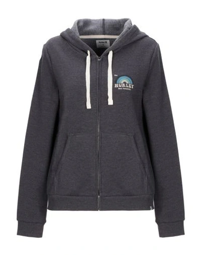 Shop Hurley Hooded Sweatshirt In Lead