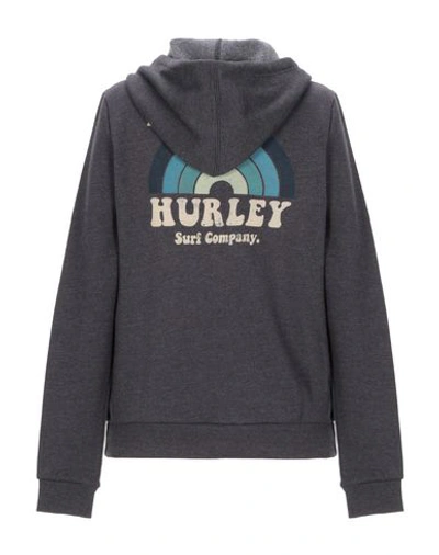 Shop Hurley Hooded Sweatshirt In Lead