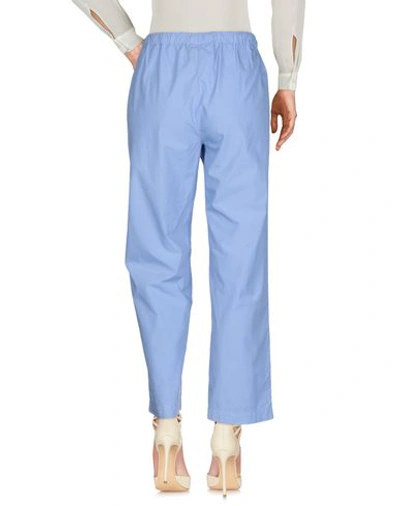 Shop Erika Cavallini Casual Pants In Pastel Blue