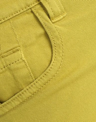 Shop Armani Collezioni Casual Pants In Acid Green