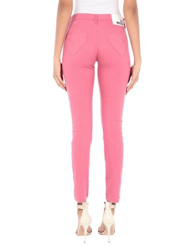 Love Moschino Casual Pants In Pastel Pink