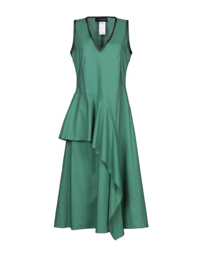 Shop Sportmax Code 3/4 Length Dresses In Green