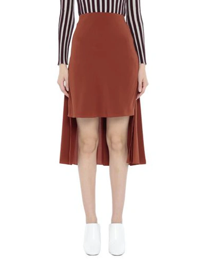 Chloé Midi Skirts In Brown