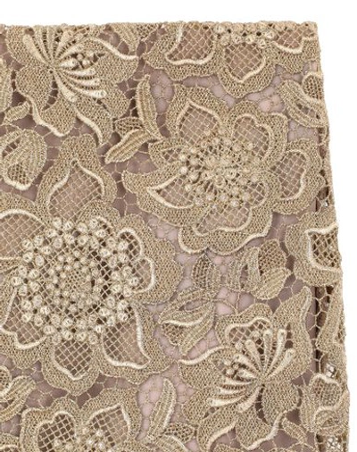 Valentino Midi Skirts In Gold