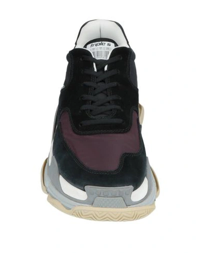 Shop Balenciaga Sneakers In Deep Purple