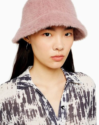 Shop Topshop Hats In Pastel Pink