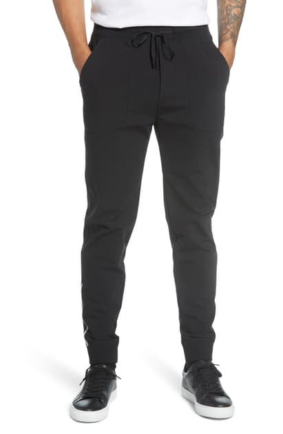Karl Lagerfeld Men's Jogger With Reflective Print Details In Black ...