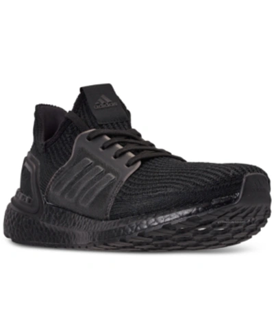 Shop Adidas Originals Adidas Men's Ultraboost 19 Running Sneakers From Finish Line In Core Black/core Black/cor