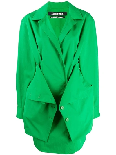 Shop Jacquemus Green Women's Green La Robe Murano