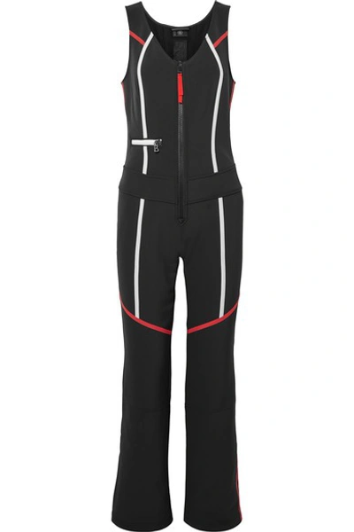 Shop Bogner Striped Stretch Ski Suit In Black