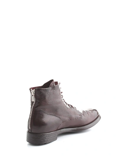Shop Officine Creative Hive Leather Ankle Boots In Grey