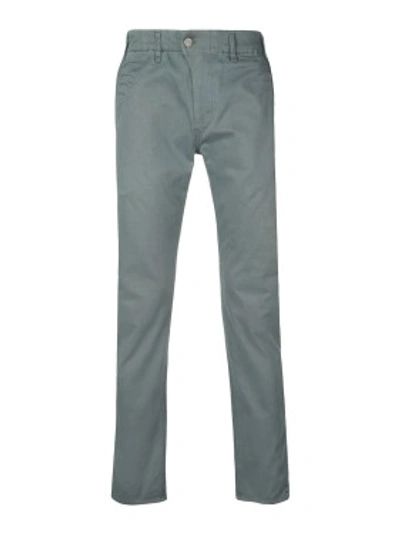 Shop Julien David Blue Slim-fit Pants In Grey
