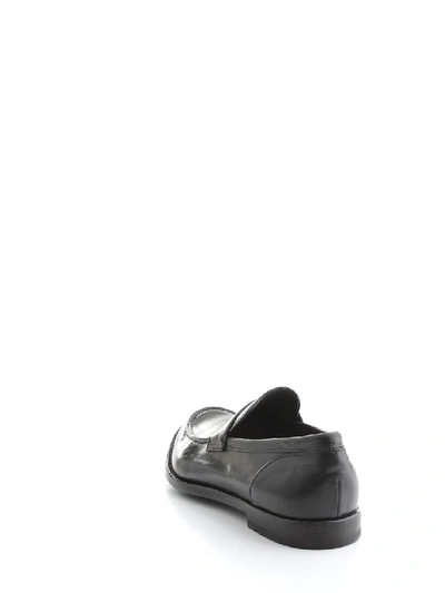 Shop Officine Creative Leather Loafers In Grey
