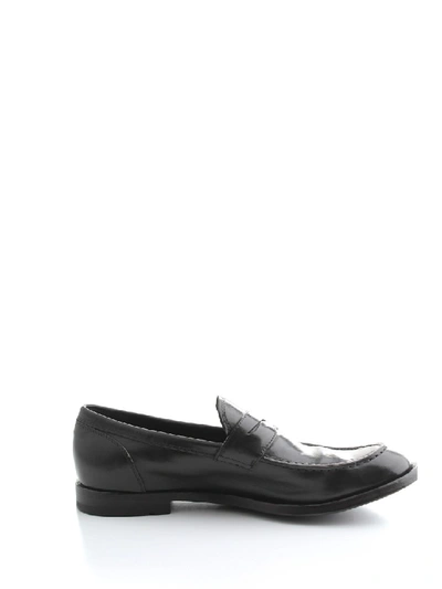 Shop Officine Creative Leather Loafers In Grey