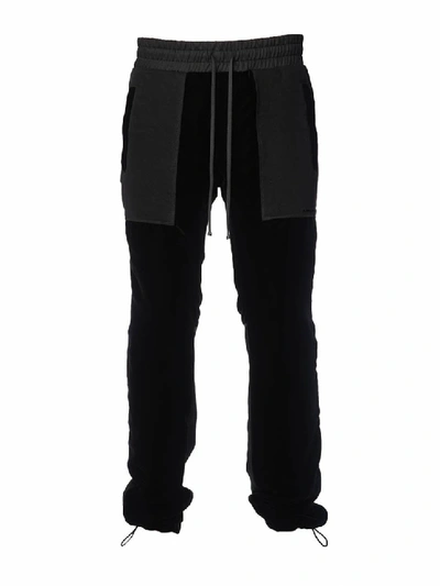 Shop Amiri Velvet Commando Sweatpants In Black